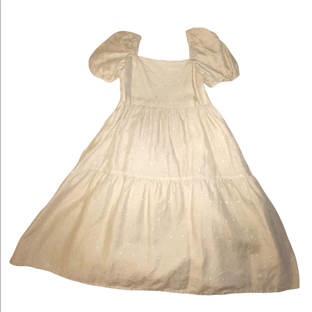 Puff Sleeve Short Tiered Dress